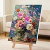 Framed Daisy-Paint By Numbers Acrylic Painting 30*40Cm With Color Box 5Ml（18Colors）