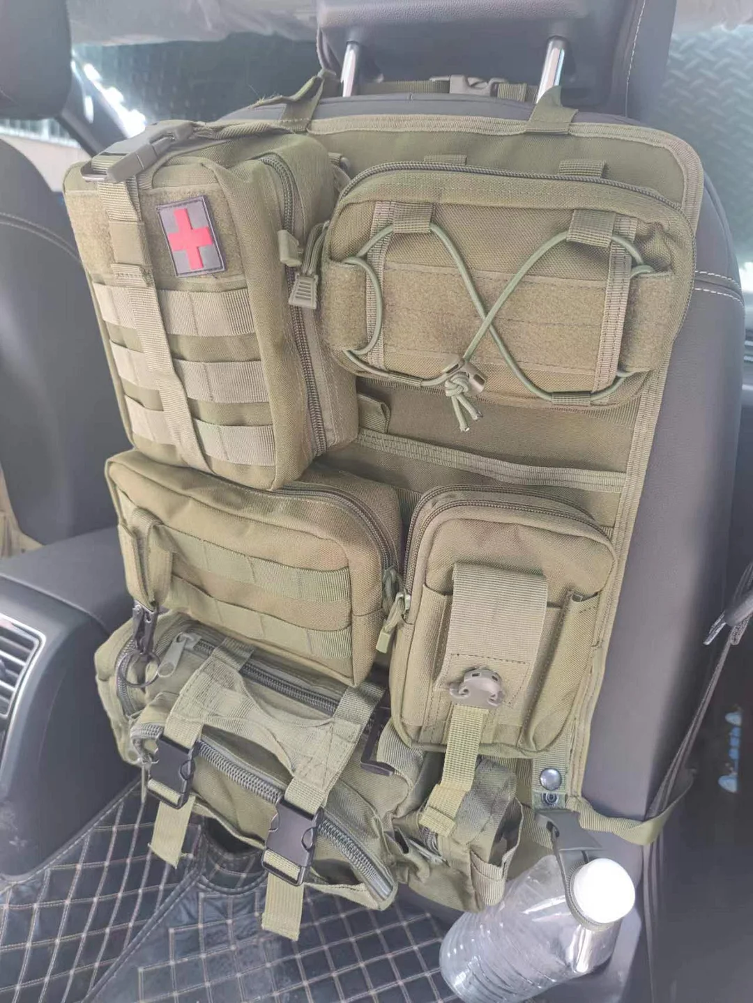 Tactical Seat Back Organizer Vehicle Military Backpack Storage Outdoor With Detachable Pouches Bags
