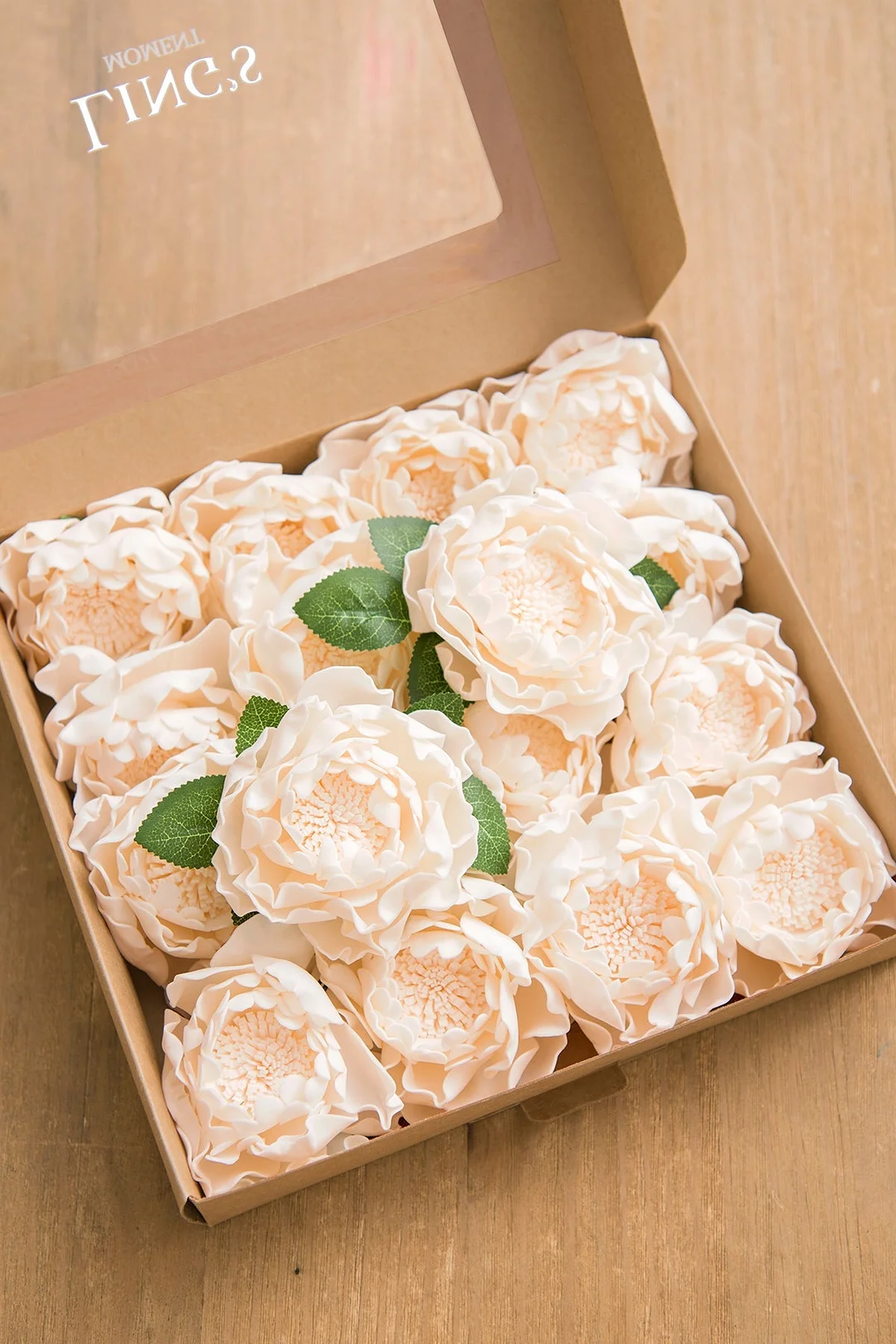 4" Foam Blooming Peony with Stem - 8 Colors