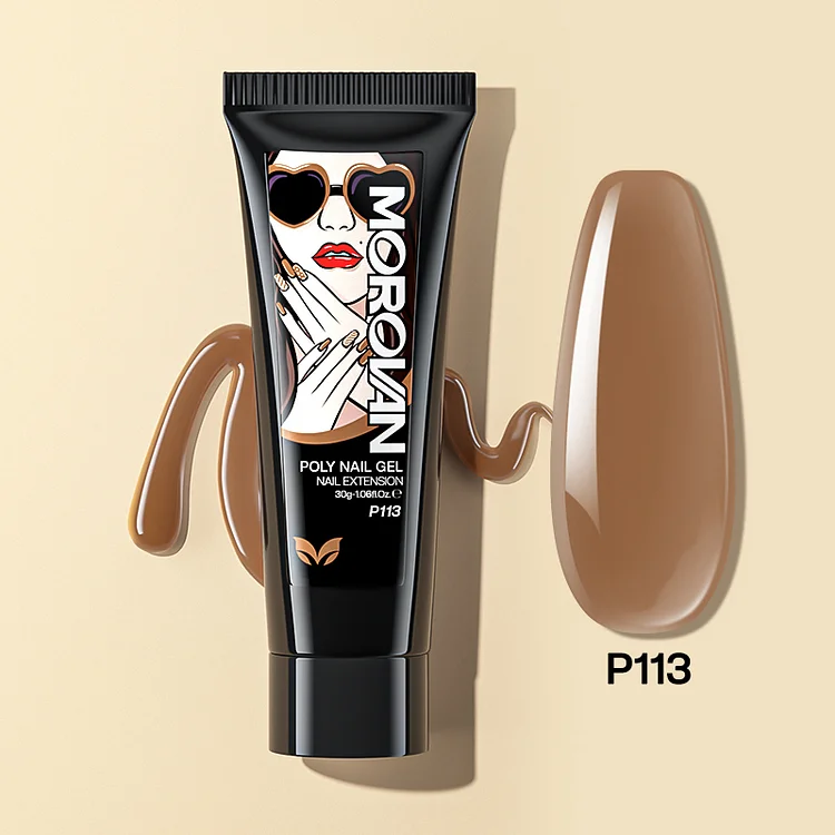 Sienna Brown Poly Nail Gel 30ml