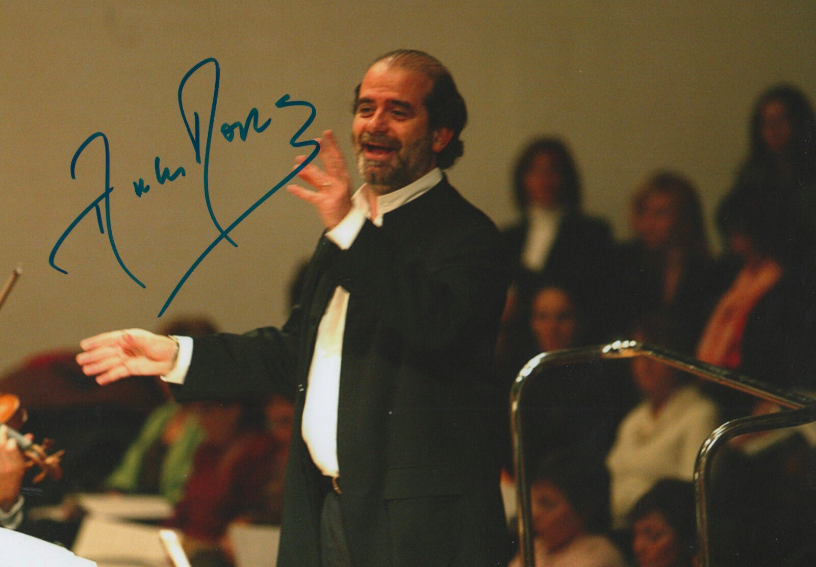 Andrea Marcon Conductor signed 8x12 inch Photo Poster painting autograph