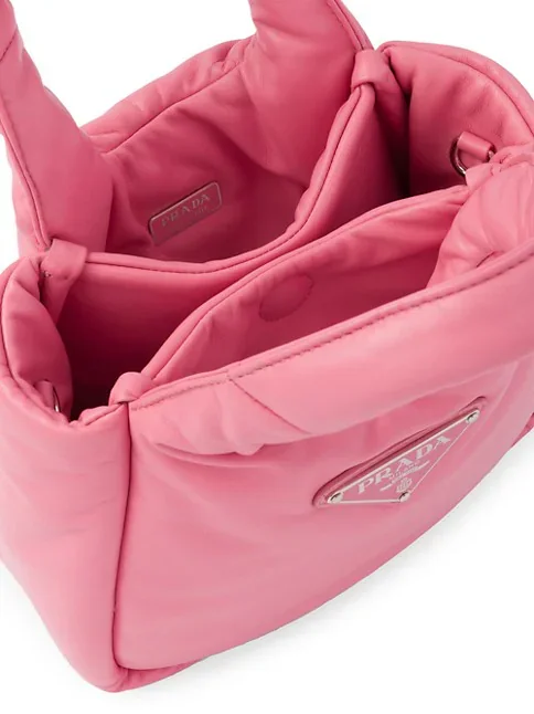 Prada Small Padded Soft Nappa-leather Bag pink
