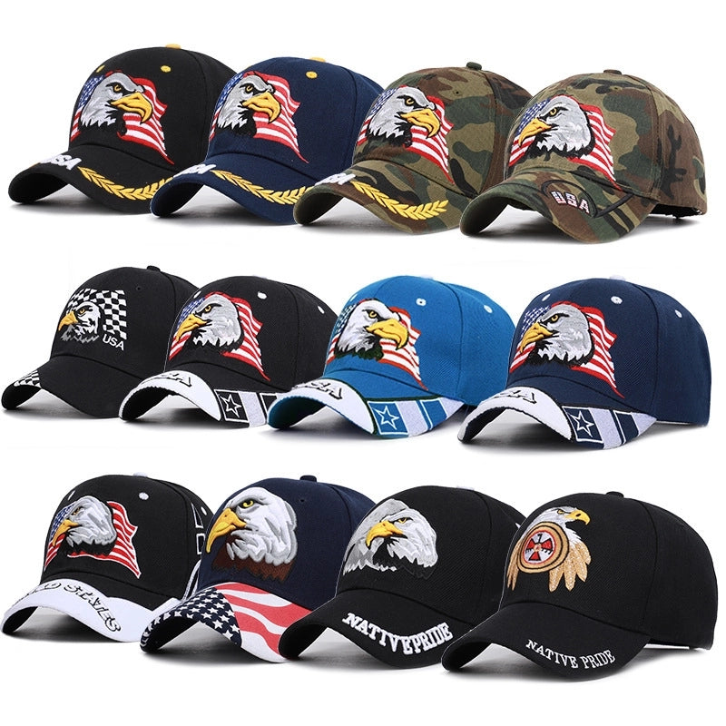 New Eagle Baseball Cap USA Flag Shade US Presidential Election Outdoor Sun Hat Explosions