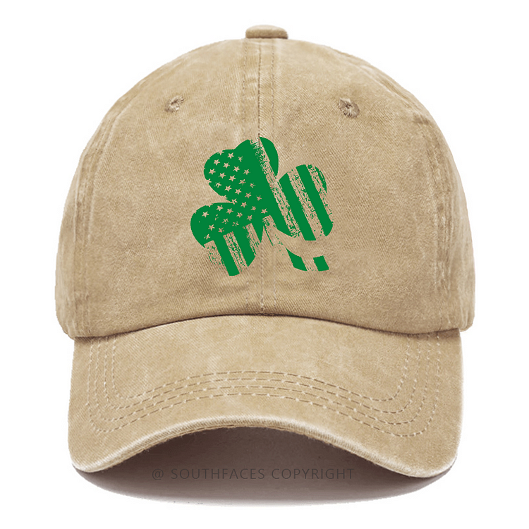 USA Flag Shamrock Print St. Patrick's Day Hats