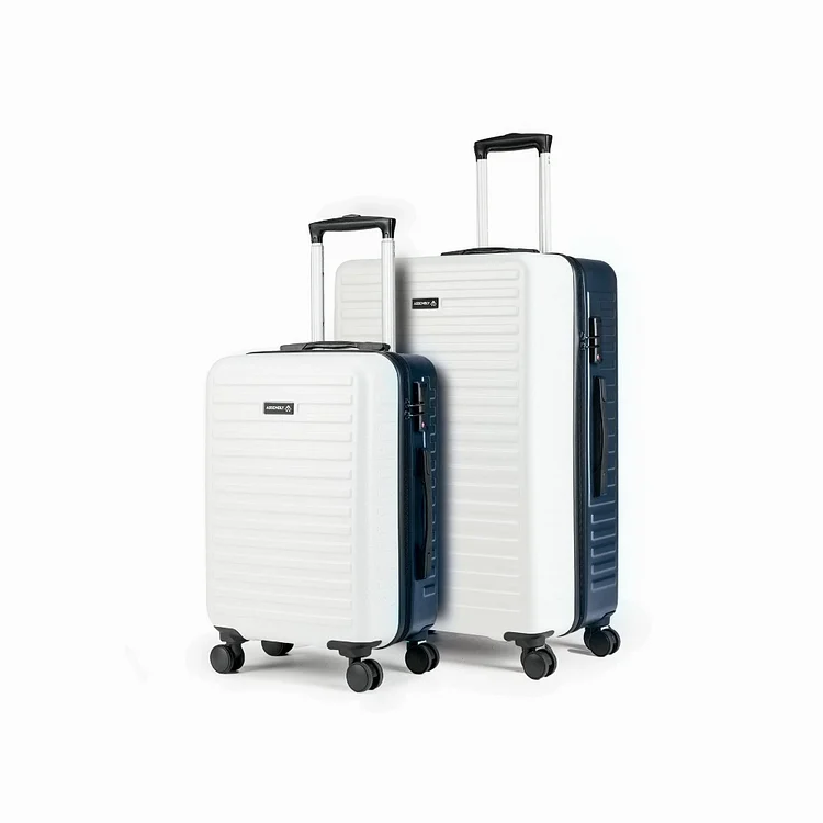 Starklite Blue White Dual Tone Hard-Sided Luggage (20" + 28")