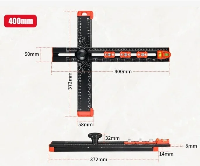 🔥Summer Hot Sale 49% OFF🔥2-in-1 Drilling Positioning Ruler