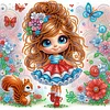 Diamond Painting-DIY Crystal Rhinestone Cute Girl