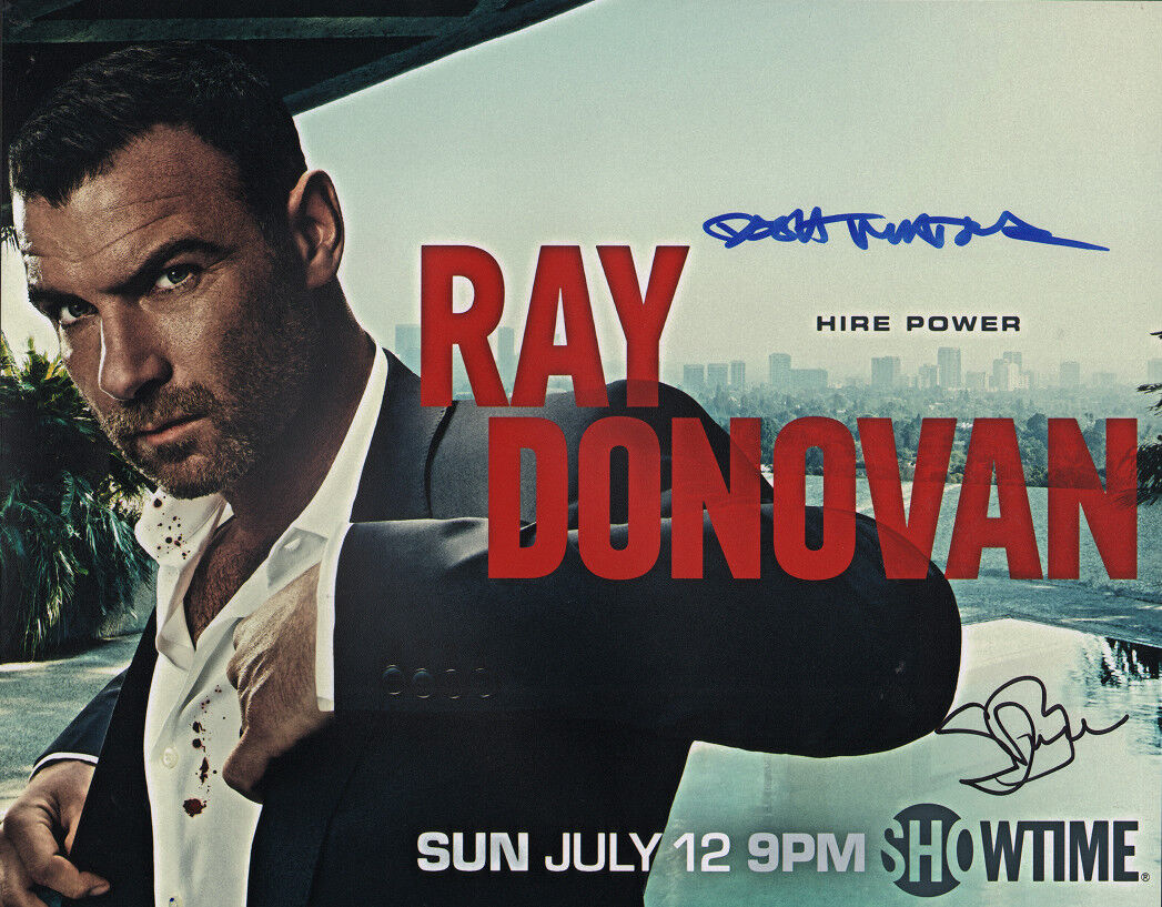 ~~ RAY DONOVAN Cast(x2) Authentic Hand-Signed Steven Bauer