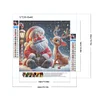 Diamond Painting-5D Full Round Drill Santa Claus & Elk(40*40 CM)