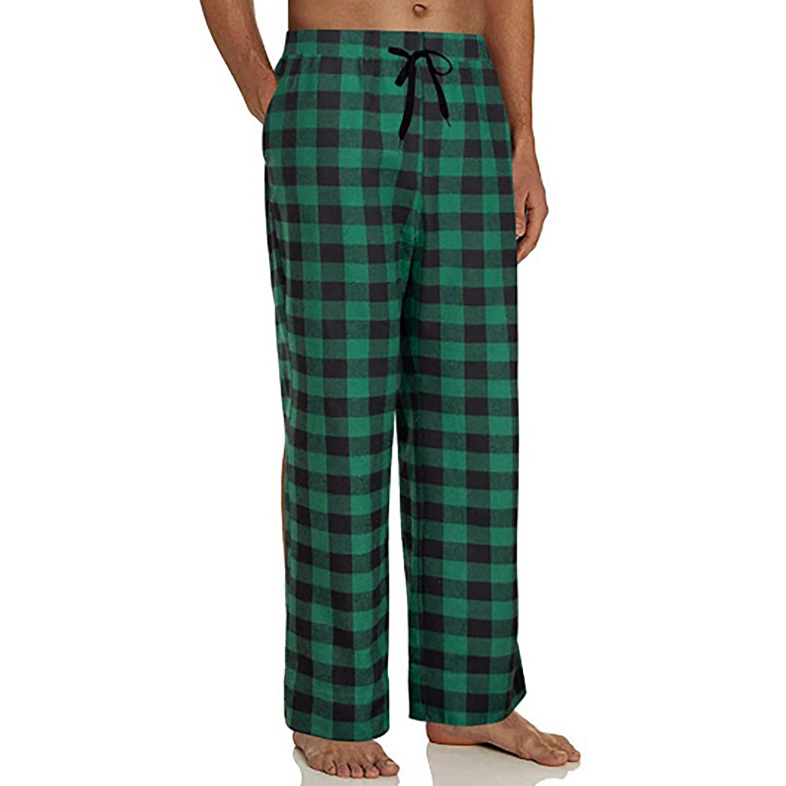 Nutriglowdiet Men’s Plaid Lounge Pants – Y2K Baggy Joggers for Home & Gym Wear  