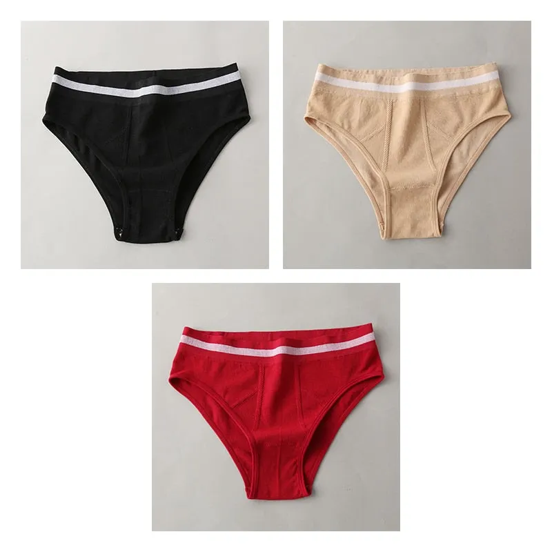 High-Rise Panties For Woman Seamless Sport Briefs Women's Underwear Female Panties Underpants Ladies Intimates New BANNIROU