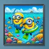 Minions – Diamantmalerei mit rundem Bohrer – 30 x 30 cm