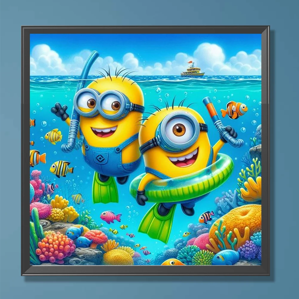 Diamond Painting - Full Round Drill - Minions(Canvas|30*30cm)