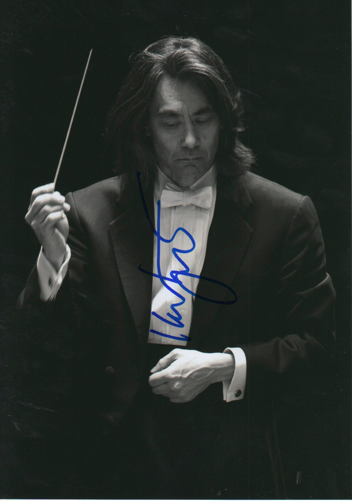 Kent Nagano Conductor signed 8x12 inch Photo Poster painting autograph