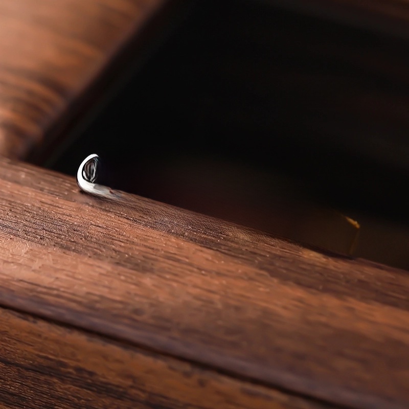 1 Pair S999 Silver Water Droplets Ear Studs