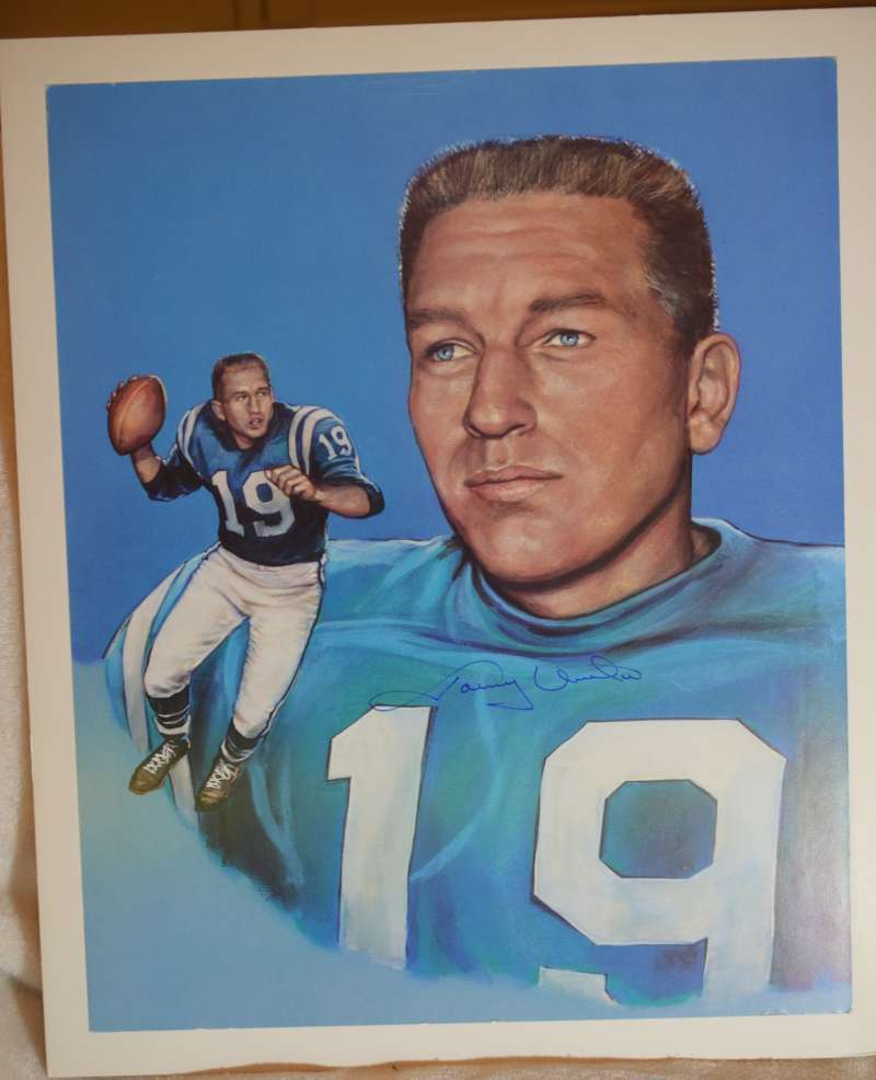 Johnny Unitas Certified Jsa 8x10 Photo Poster painting Authentic Autograph