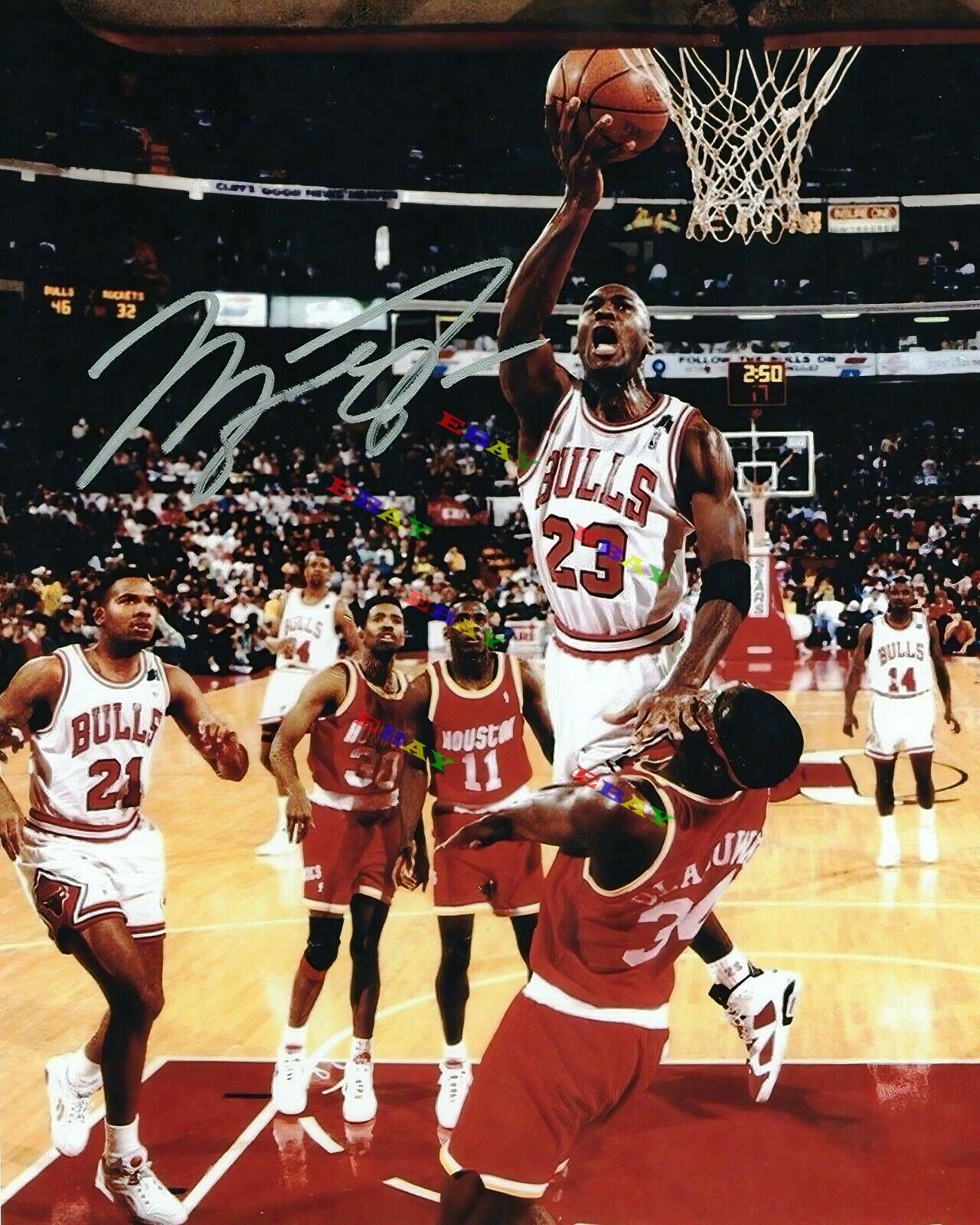 Michael Jordan Chicago Bulls Signed 8x10 Autographed Photo Poster painting Reprint