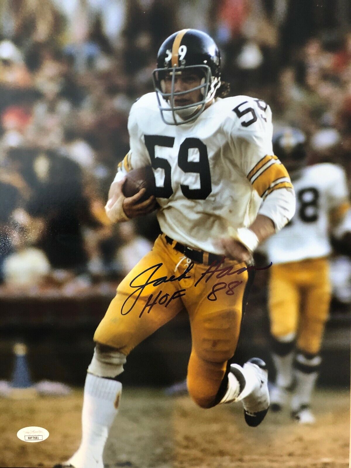 Autographed Jack Ham Pittsburgh Steelers 11x14 Photo Poster painting - with JSA COA