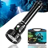 APLOS AP200 Scuba Diving Flashlight, 20000 Lumen Dive Light, Waterproof Underwater Dive Torch with Rechargeable 5000mAh Battery & Charger APLOS Dive Light Official