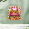 (US Local)Fall Truck DIY Diamond Art Pendant Diamond Painting Set for Wall Window