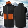 Men Ladies USB Electric Thermal Vest with 9 Heating Zones for Outdoor Activities