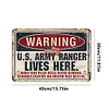 Warning - Vintage Metal Signs(12*16Inch) - Warning