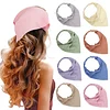 8PCS Plain Color Triangle Scarf Hair Band