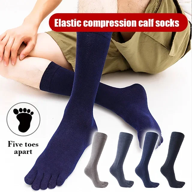Elastic Five-toe Compression Calf Socks
