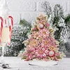 DIY Xmas Tree Diamond Painting Single-sided Acrylic Desktop Ornaments