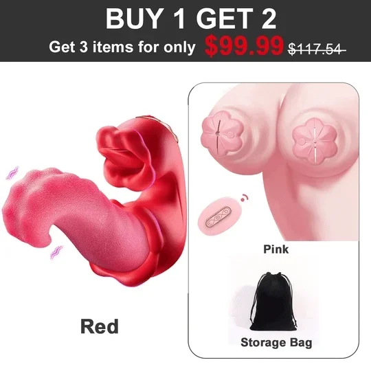 3 in 1 Multifunctional Vibrator with Swinging Tongue for Ultimate Clitoral and G Spot Pleasure