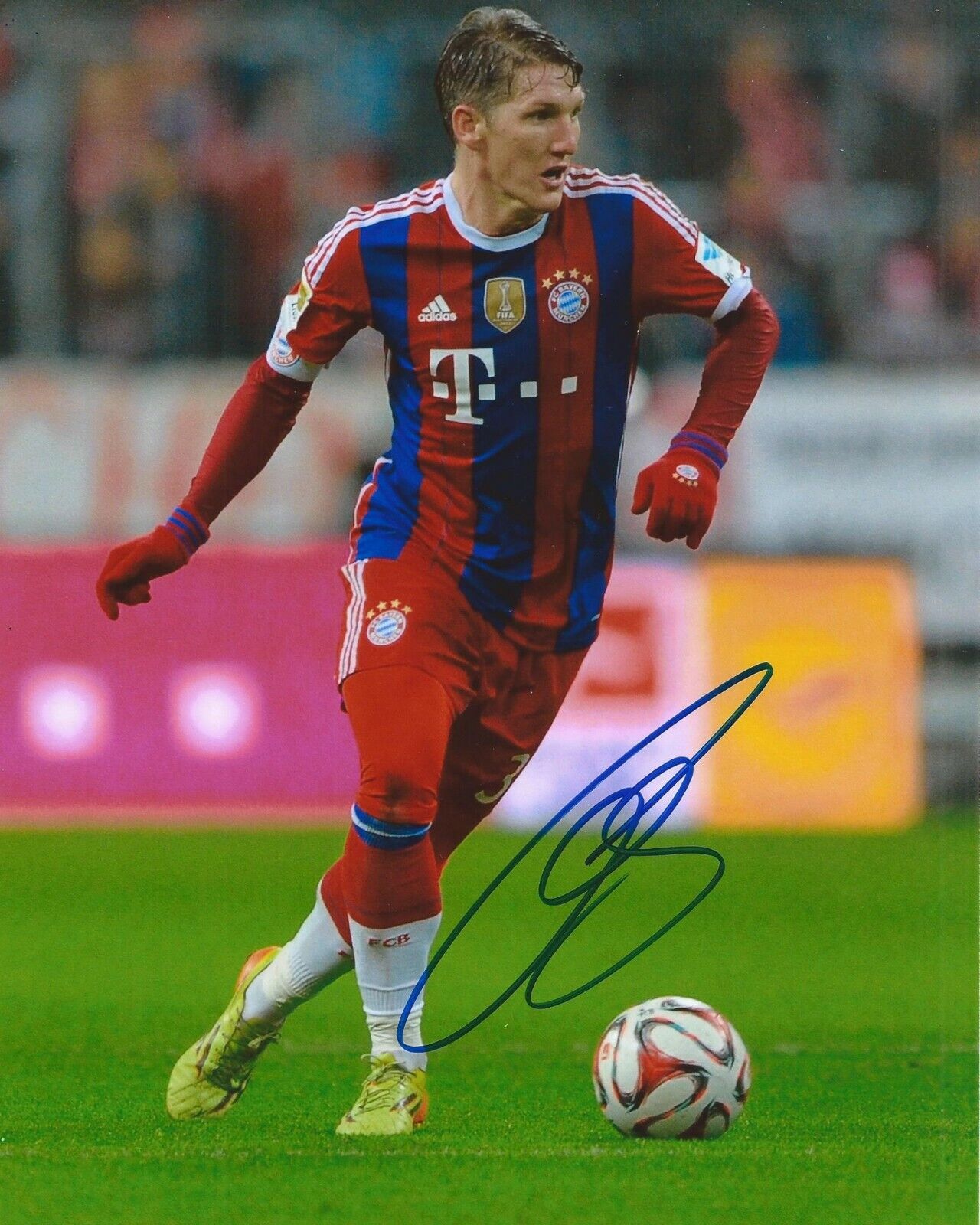 Bastian Schweinsteiger Signed 8x10 Photo Poster painting FC Bayern Munich Autographed COA D