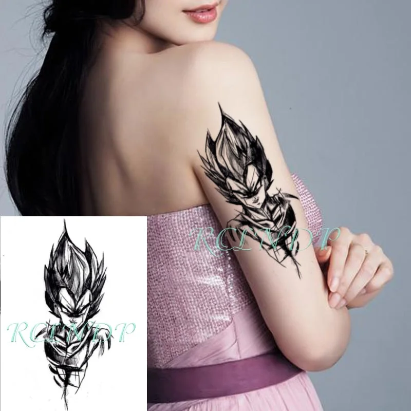 Waterproof Temporary Stickers Halloween Hand Drawn Sun Wukong Tatoo Flash Tatto Sexy Fake tattoo for Women Men