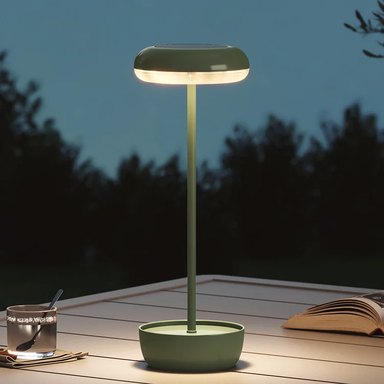 GRAND PATIO Outdoor Table Lamp Solar Table Lamp with USB-Type C