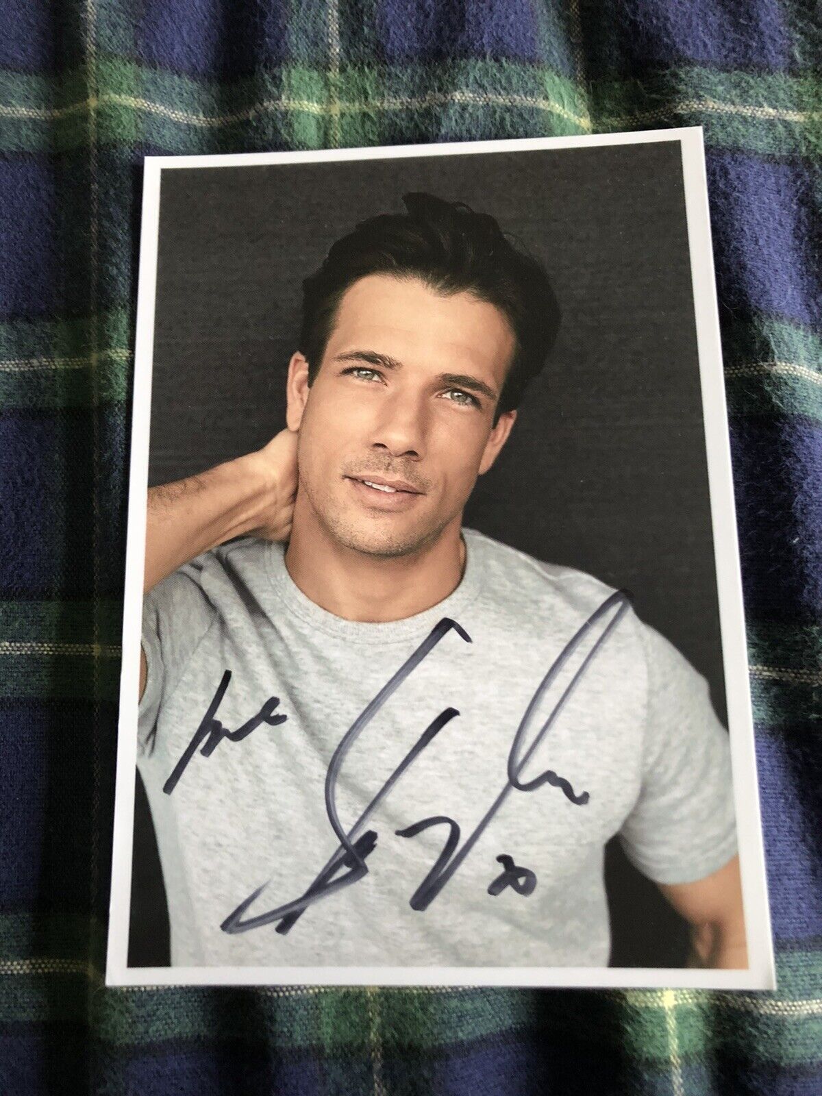 DANNY MAC (HOLLYOAKS) SIGNED Photo Poster painting