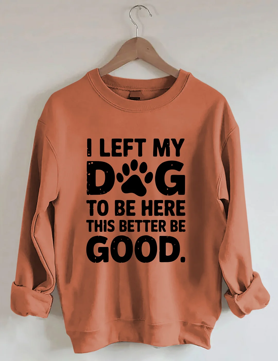 I Left My Dog To Be Here This Better Be Good Sweatshirt
