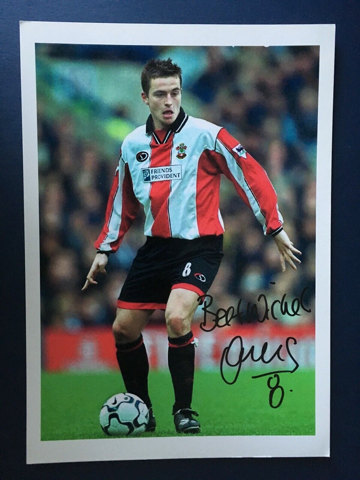 MATT OAKLEY - FORMER SOUTHAMPTON FOOTBALLER - EXCELLENT SIGNED Photo Poster painting