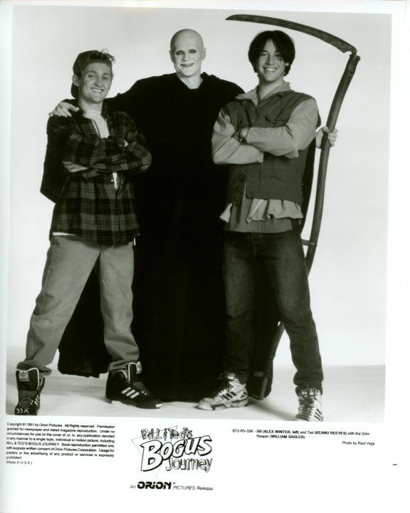 Alex Winter William Sadler Keanu Reeves Bill & Ted's Bogus Journey Press Photo Poster painting