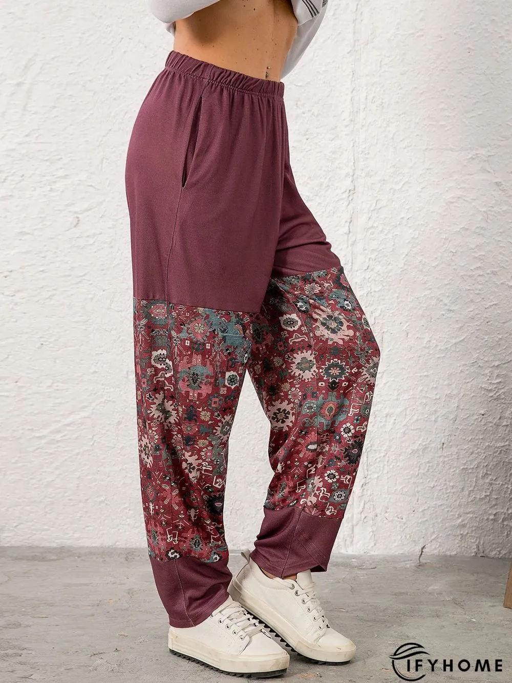 Vintage Cotton-Blend Shift Pants | IFYHOME