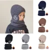 Ensemble bonnet et &eacute;charpe chauds d'hiver pour enfants