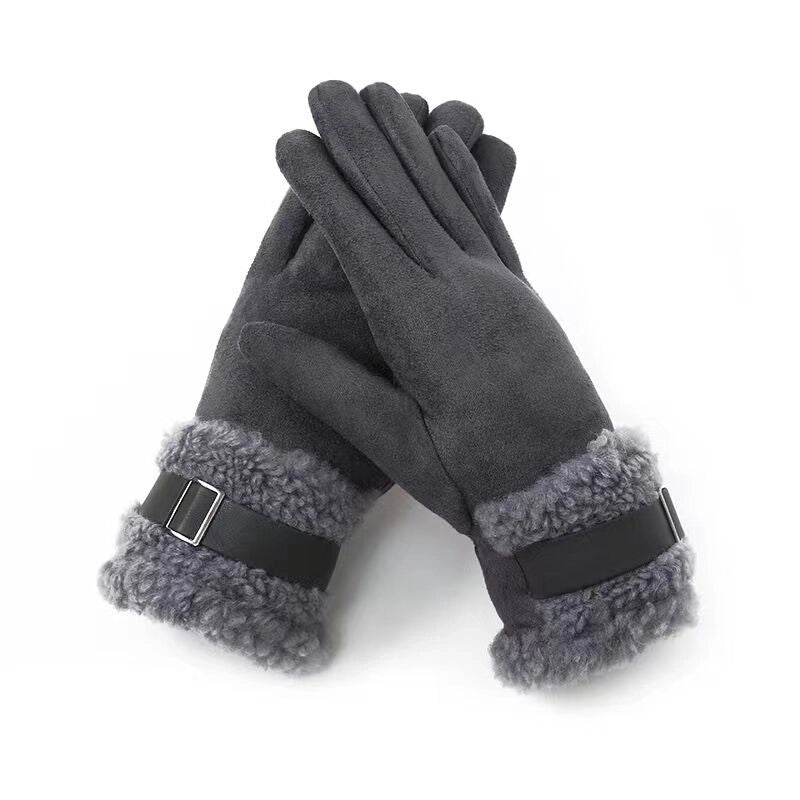 Women’s Lady Minimalist Solid Color Gloves 1 Pair