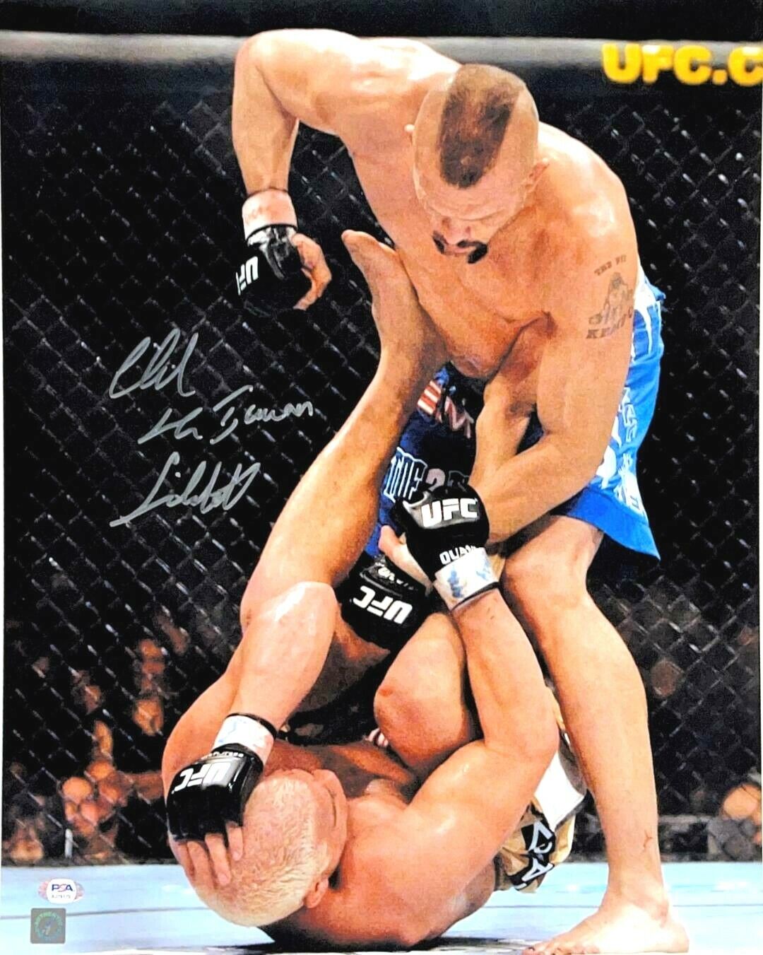 UFC MMA CHUCK LIDDELL HAND SIGNED AUTOGRAPHED 16X20 Photo Poster painting WITH PSA DNA COA RARE