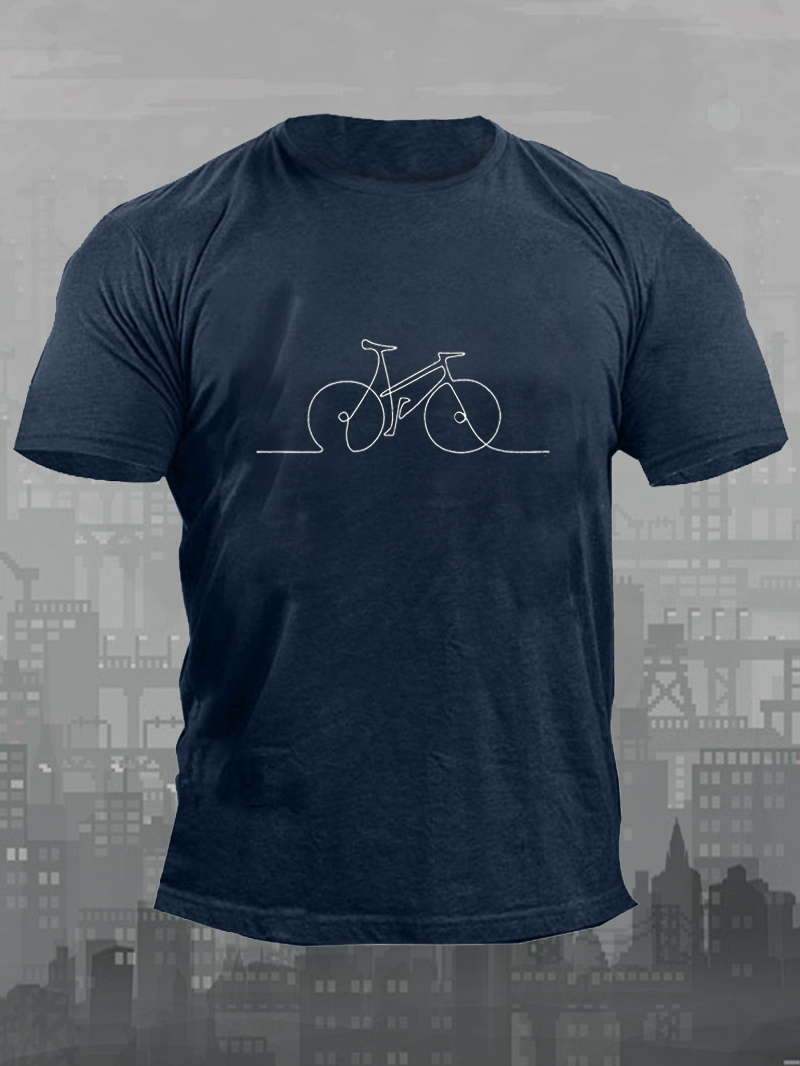 Bike Lines Printed Men's T-Shirt