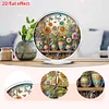 Potted Plant Acrylic DIY Diamond Painting Clock Kit 5D Diamond Art Clock