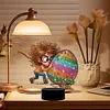 (US Local)Acrylic Double Sided Boy Egg Diamond Painting LED Night Light for Easter