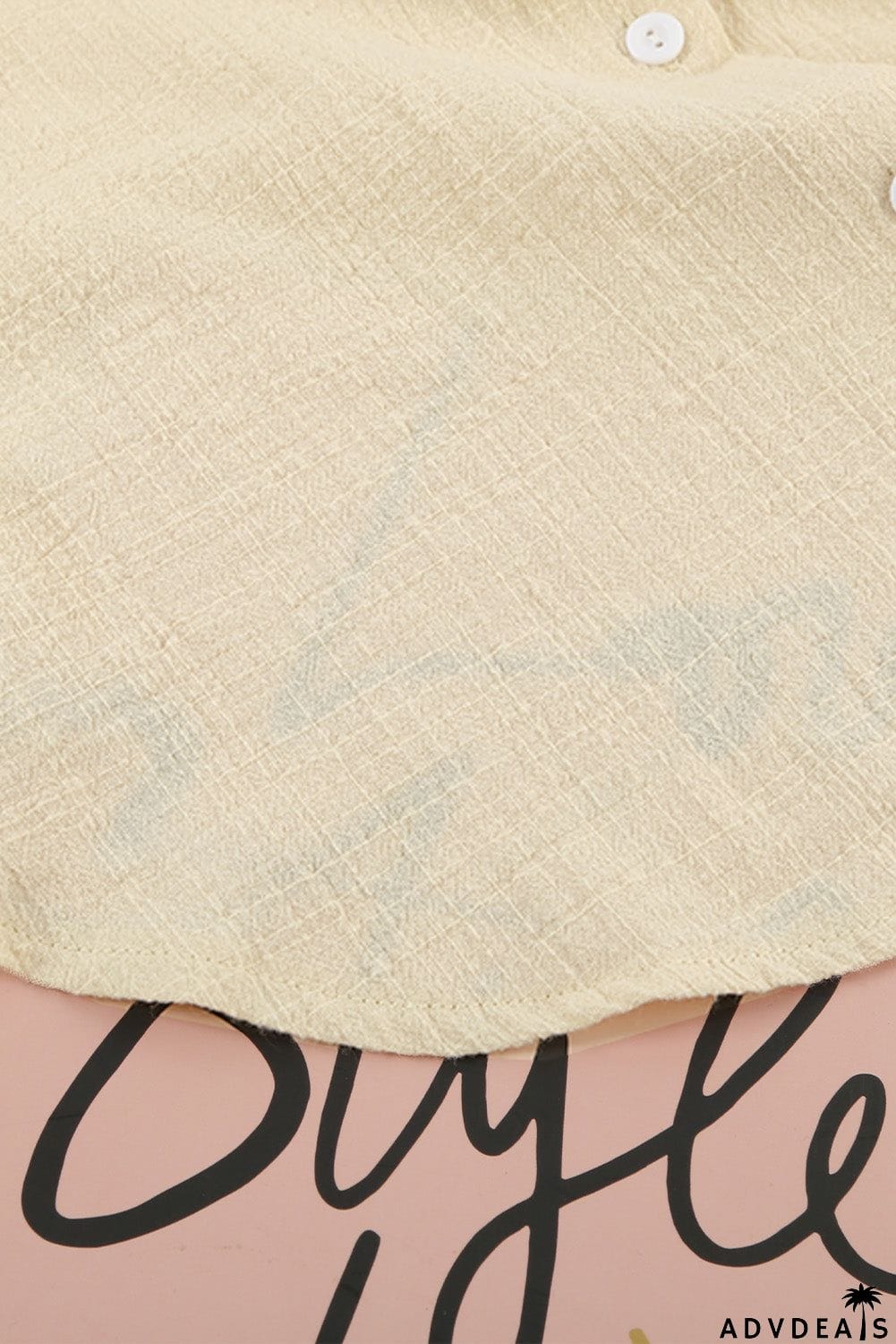 Turn-down Collar Button Front Tank