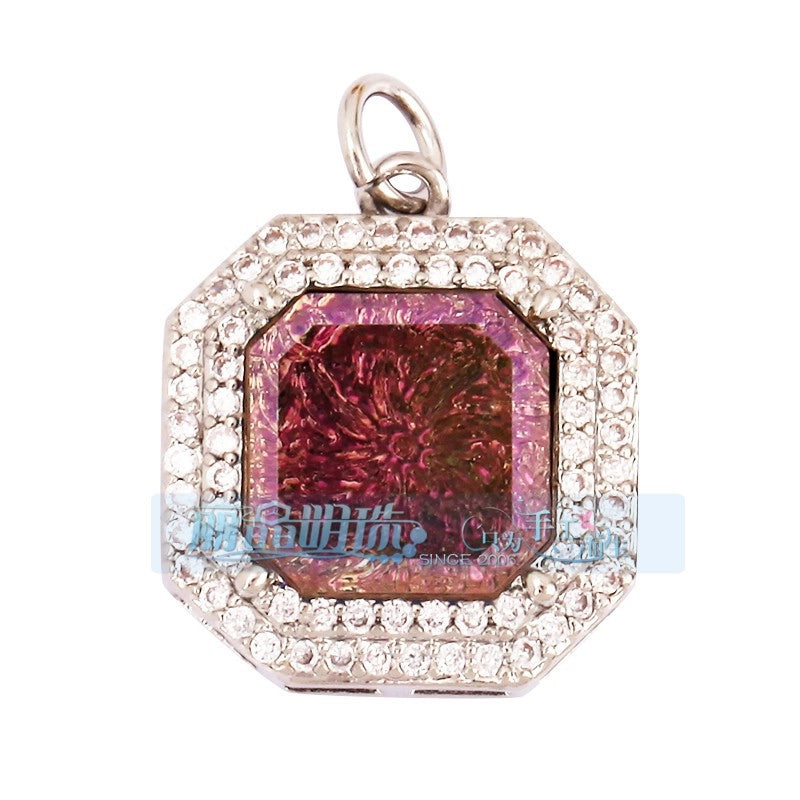 1 Piece Copper Geometric Heart Shape Snowflake Pendant Jewelry Accessories