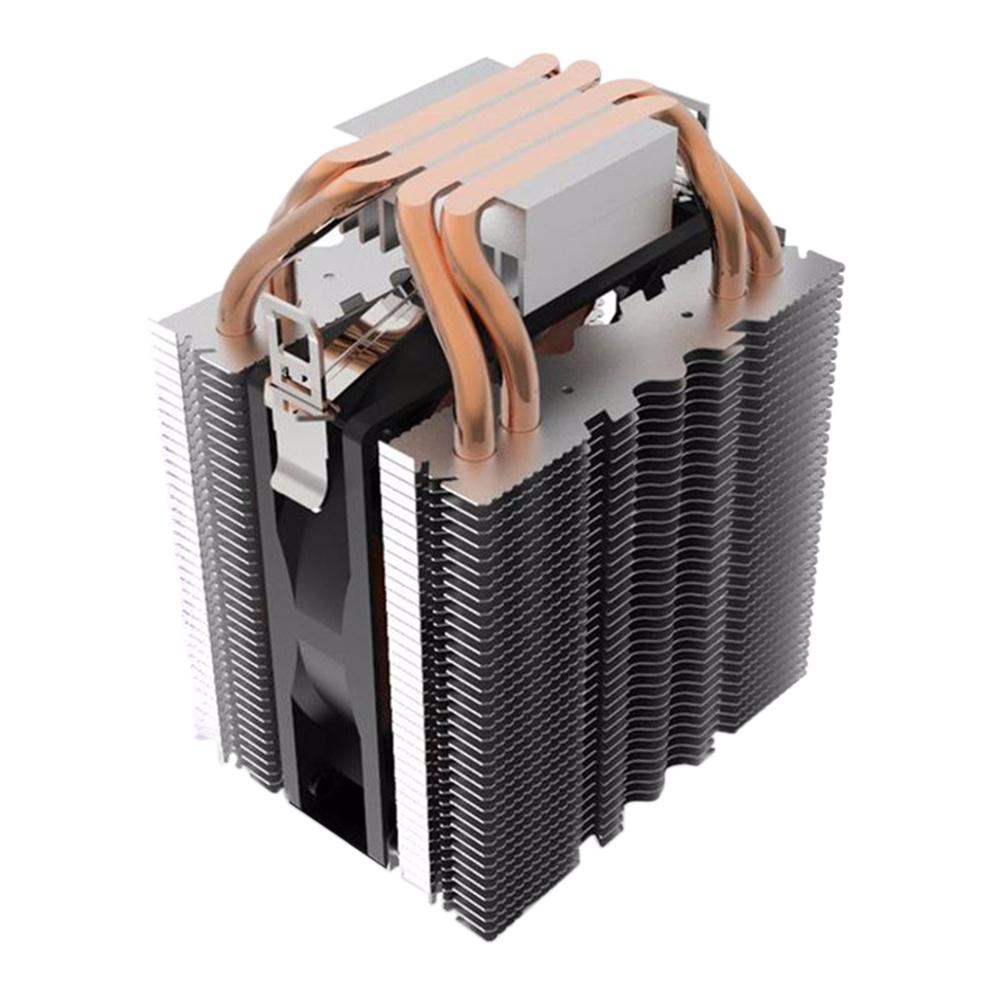 

4pcs Heatpipe Radiator Blue LED Hydraulic Bearing CPU Cooler Fan Heatsink, 501 Original
