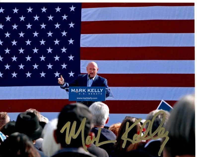 Mark kelly signed autographed u.s. senate Photo Poster painting nasa astronaut