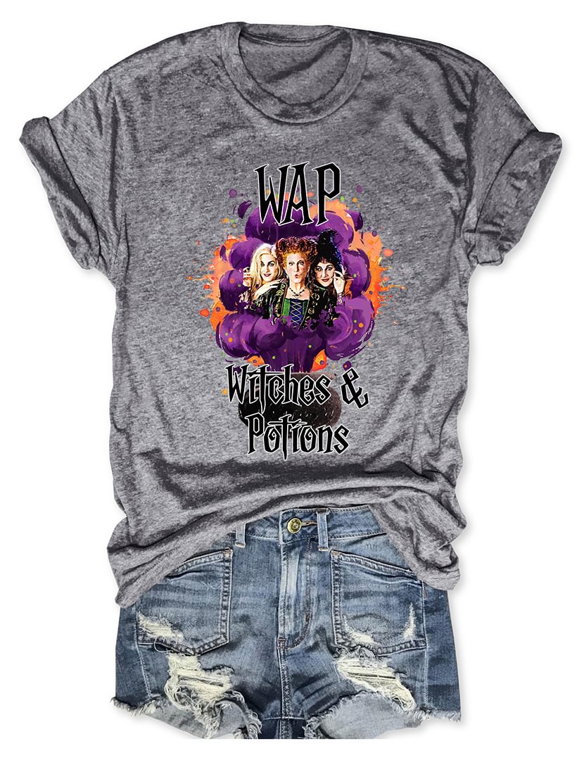 WAP Witches And Potions Halloween T-Shirt