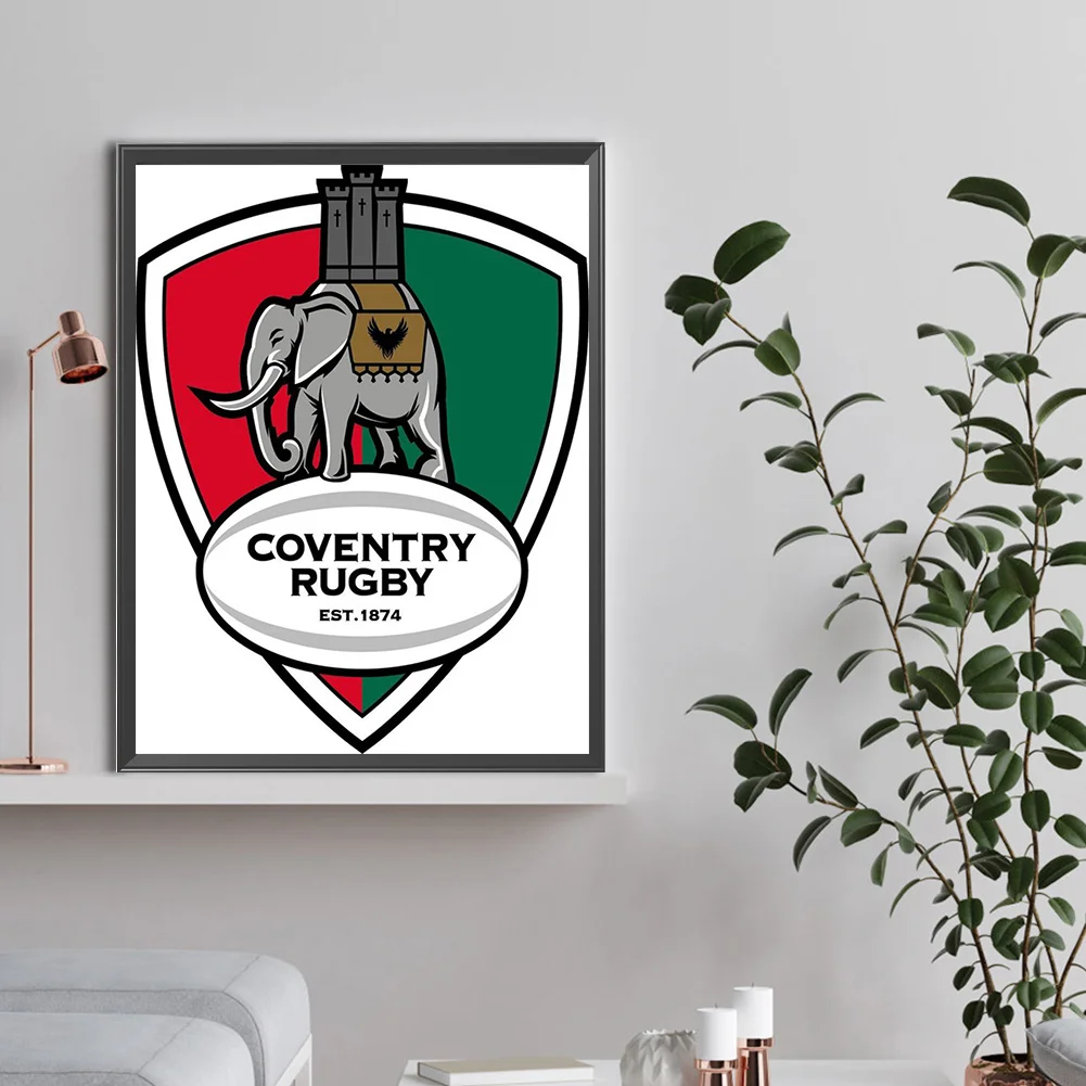Full Round Diamond Painting 30*40cm - Coventry Rugby Club